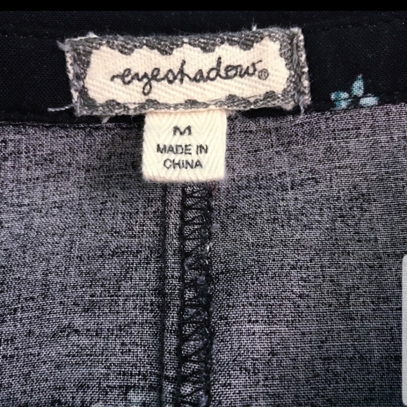 WAS  $99  EYESHADOW Floral Button Down Long Shirt Dress - Picture 10 of 12